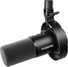 Microfone Dinâmico Maono PD300X para Podcast e Streaming (XLR / USB-C)