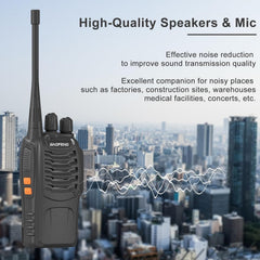Baofeng BF‑888S — Rádio Bidirecional UHF (Kit com 2 unidades)