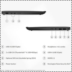 Notebook Lenovo ThinkPad X1 Carbon Gen 12 14" (Intel Core Ultra 7, 32GB RAM, 1TB SSD)