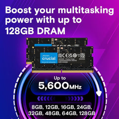 Crucial 16GB DDR5 4800MHz SODIMM Laptop Memory