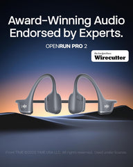 Fones de Ouvido Esportivos Shokz OpenRun Pro 2 Condução Óssea e Aérea Bluetooth
