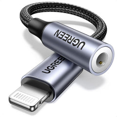 Adaptador Áudio UGREEN US211 (30756) Lightning para Fêmea 3,5mm Certificado Apple MFi Plug and Play