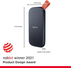SSD Externo Portátil SanDisk 1TB USB 3.2 Gen 2 (10Gbps) Leitura até 800MB/s Cabo USB-C com Adaptador USB-A