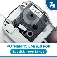 Rotuladora Eletrónica Portátil DYMO LabelManager 160 (LM160) | Teclado QWERTY Prático, Ecrã LCD de Pré-visualização e Mais de 220 Símbolos Incorporados