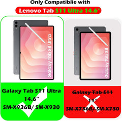 Capa de Proteção Livro Moobifi Business Series para Tablet Samsung Galaxy Tab S11 Ultra / S10 Ultra / S9 Ultra 14.6" com Suporte para S Pen - Preta