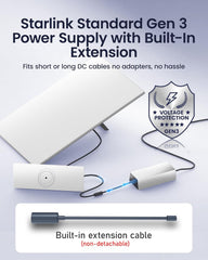 Adaptador de Alimentação Starlink Gen 3 (Fonte de Energia Original)