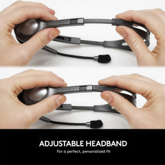 Headset Estéreo Logitech H111 On-Ear com Microfone Giratório P2 Único (Preto)