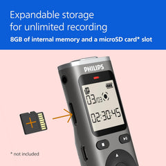 GRAVADOR DIGITAL DE VOZ PHILIPS VOICETRACER