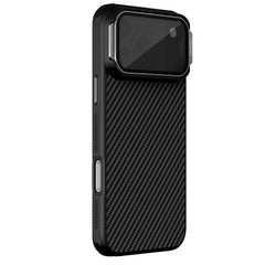 Capa Nillkin CarboProp MagSafe com Fibra de Aramida, Suporte e Proteção de Câmara CamProp para Smartphone Apple iPhone 17 Pro Max / iPhone 18 Pro Max - Preta