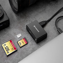Leitor Multicartões Transcend All-in-1 USB 3.1 Gen 1 Tipo-C