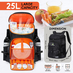 Mochila Térmica N NEVO RHINO 2023 | Capacidade para 36 Latas – Impermeável e Dobrável (Cobra Black)