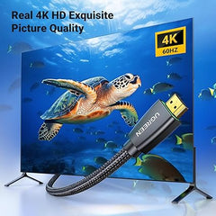 UGREEN 4K HDMI Cable 16FT Braided High Speed 18Gbps HDMI Cord with Ethernet