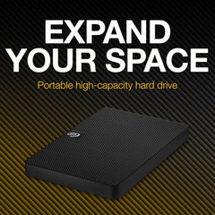 Disco Rígido Externo Portátil Seagate Expansion 1TB | Interface USB 3.0 de Alta Velocidade, Fator de Forma Compacto de 3" e Compatibilidade Ampla com Windows