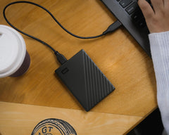 Disco Rígido Externo Portátil WD My Passport 5TB (Preto) | Capacidade Gigante, Interface USB 3.0, Fator de Forma de 2.5" com Encriptação de Hardware e Proteção por Palavra-passe