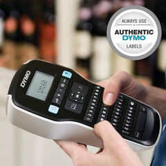 Rotuladora Eletrónica Portátil DYMO LabelManager 160 (LM160) | Teclado QWERTY Prático, Ecrã LCD de Pré-visualização e Mais de 220 Símbolos Incorporados