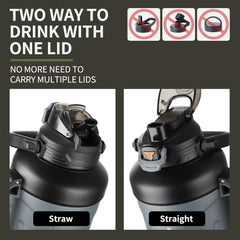 Garrafa Térmica TKK-2028 | 1,5 Litros com Canudo e Isolamento a Vácuo – 24h Frio / 12h Quente