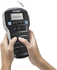 Rotuladora Eletrónica Portátil DYMO LabelManager 160 (LM160) | Teclado QWERTY Prático, Ecrã LCD de Pré-visualização e Mais de 220 Símbolos Incorporados