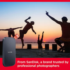 SSD Externo Portátil SanDisk 1TB USB 3.2 Gen 2 (10Gbps) Leitura até 800MB/s Cabo USB-C com Adaptador USB-A