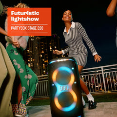 🔊 JBL PartyBox Stage 320 – Caixa de Som Bluetooth Potente com Rodas e Show de Luzes