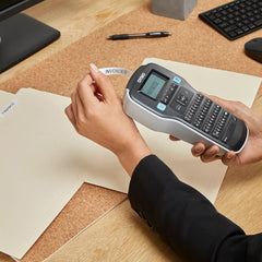 Rotuladora Eletrónica Portátil DYMO LabelManager 160 (LM160) | Teclado QWERTY Prático, Ecrã LCD de Pré-visualização e Mais de 220 Símbolos Incorporados