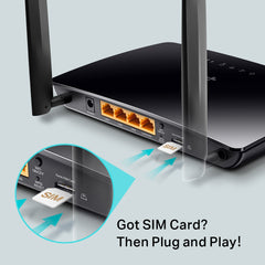 TP‑Link Archer MR200 – AC750 Wireless Dual Band 4G LTE Router