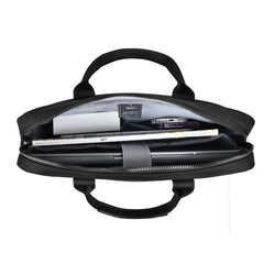 Mala de Laptop WiWU Hali Briefcase | Estilo Executivo em Poliéster 1680D Resistente à Água – Compartimentos Múltiplos e Proteção para 14" e 15.6"