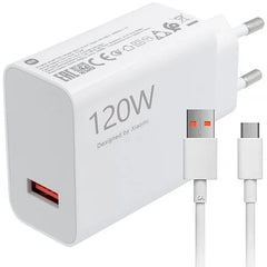 Carregador Xiaomi 120W HyperCharge Ultrarrápido com Cabo USB-C