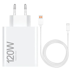 Carregador Xiaomi 120W HyperCharge Ultrarrápido com Cabo USB-C