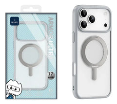 Capa Magnética WiWU FGG-202 para iPhone 17 – Macia com Suporte e Proteção Anti-Choque