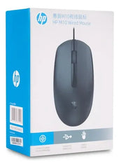 Rato Ótico com Fio HP M10 USB | Resolução de 1000 DPI para Escritório, Conexão Plug and Play, Design Ergonómico Ambidestro e Cabo de 1.5 metros