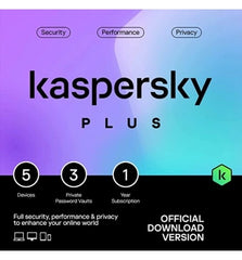 Kaspersky Plus Internet Security – 5 Dispositivos – 1 Ano