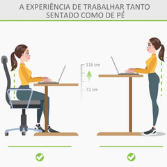 Secretária de Altura Ajustável Elétrica LT-304A Ergonómica com Painel Digital e Estrutura de Aço
