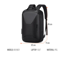 Mochila Bange BG-6621 Antifurto com Porta USB, Compartimento para Notebook 15,6", Resistente à Água