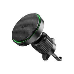 Carregador Magnético Automotivo WiWU Warriors CH-325 | Certificação Qi2 de 15W, Ímãs N52 e Montagem na Grade de Ventilação – Carregamento Rápido e Estabilidade Total
