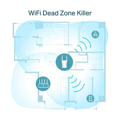 TP-Link RE605X – AX1800 Mesh Dual Band Wi-Fi Range Extender