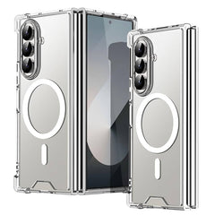 Capa Rígida Transparente OKOZ MagSafe para Samsung Galaxy Z Fold 7 5G | Design Ultrafino Premium, Alinhamento Magnético e Máxima Transparência Anti-Amarelamento
