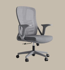 Cadeira de Escritório Ergonómica Nicole-M (Grey Frame) com Encosto Médio