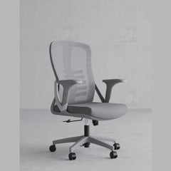 Cadeira de Escritório Ergonómica Nicole-M (Grey Frame) com Encosto Médio