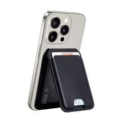 Carteira Magnética 2 em 1 WiWU (MW-003) | Porta-Cartões Ultrafino em Couro PU com Suporte Multi-Ângulo (3 Posições) para iPhone MagSafe