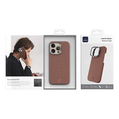 Capa Aramid Armor WiWU DCC-208 | Fibra de Aramida Autêntica com Suporte de Câmara Multiângulo – Proteção Ultra Resistente para iPhone 16 Pro Max / 17 Pro Max
