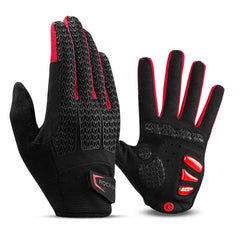 Luva de Ciclismo ROCKBROS S169-1BR Tamanho L – Vermelho/Preto