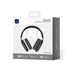 Headset WiWU Airbuds Max Pro TD18 | Cancelamento Ativo de Ruído (ANC) e Bluetooth 5.4 – Autonomia Gigante de 50h com Conexão Multiponto