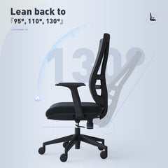 MID BACK OFFICE CHAIR A16-M BLACK & WHITE