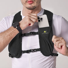 Colete de Hidratação Profissional NNEVO RHINO 9292 | Ultraleve e Respirável – Unisex Black