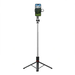 WiWU Wi-SE015 Bluetooth Selfie Stick Tripod with LED Ring Light & 360° Rotation