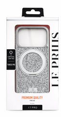 Capa de Luxo Le Prius Tigress Pro Crystal para iPhone 17 Pro Max (6.9") | Acabamento Exclusivo em Tecido de Cristal Cintilante, Moldura Shockproof Premium e Proteção de Alta Resistência