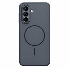 Capa Q Series MagSafe com Proteção de Câmara para Smartphone Samsung Galaxy A26 / Galaxy A17 - Branca / Cinza Claro