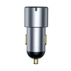 Carregador Automotivo WiWU Nano Pro 60W | Formato Ultra-Compacto em Alumínio – Tripla Saída (2x USB-C PD + 1x USB-A QC) com Tecnologia PPS