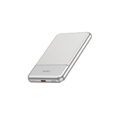 Power Bank WiWU Titanlink Silver Seraphy WI-P088 | 5.000mAh em Liga de Alumínio Aeroespacial – Ultra Slim com Carregamento Rápido PD 20W