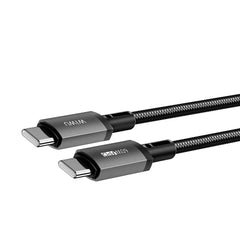 Cabo WiWU Titanlink WI-C057 USB-C para USB-C | Carregamento Ultra Rápido PD até 100W – 1 Metro em Nylon de Dupla Camada e Liga de Alumínio